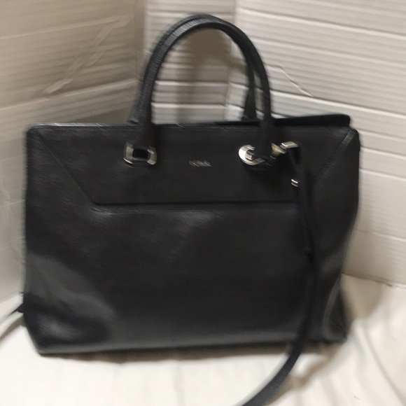 Furla business travel leather bag with double straps. Made in Italy. NWT - Picture 2 of 11